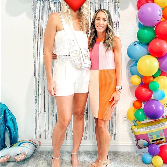 Like New Ribbed Colorblock Dress - Picture 3 of 3